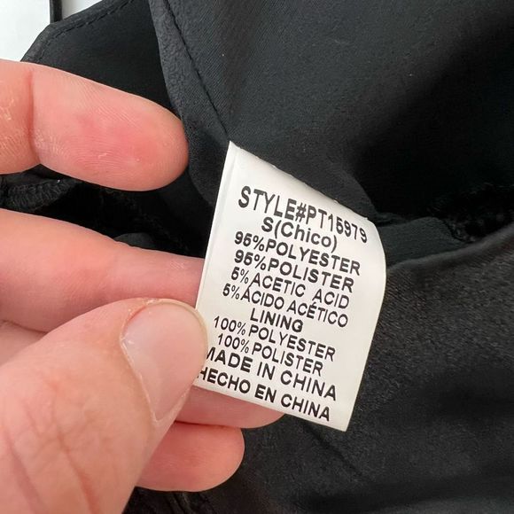 NWOT Paper Moon NWT Black Satin Two Piece Crop Top Set Womens Size Small - Picture 11 of 16